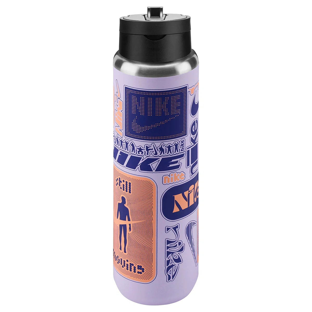 Nike Acc SS Recharge Straw Bottle 0.70 LT Unisex Termos - Lila-Çok Renkli