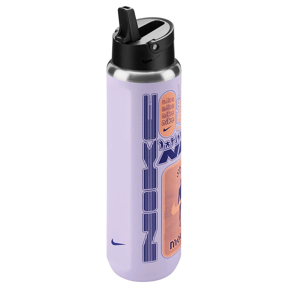 Nike Acc SS Recharge Straw Bottle 0.70 LT Unisex Termos - Lila-Çok Renkli