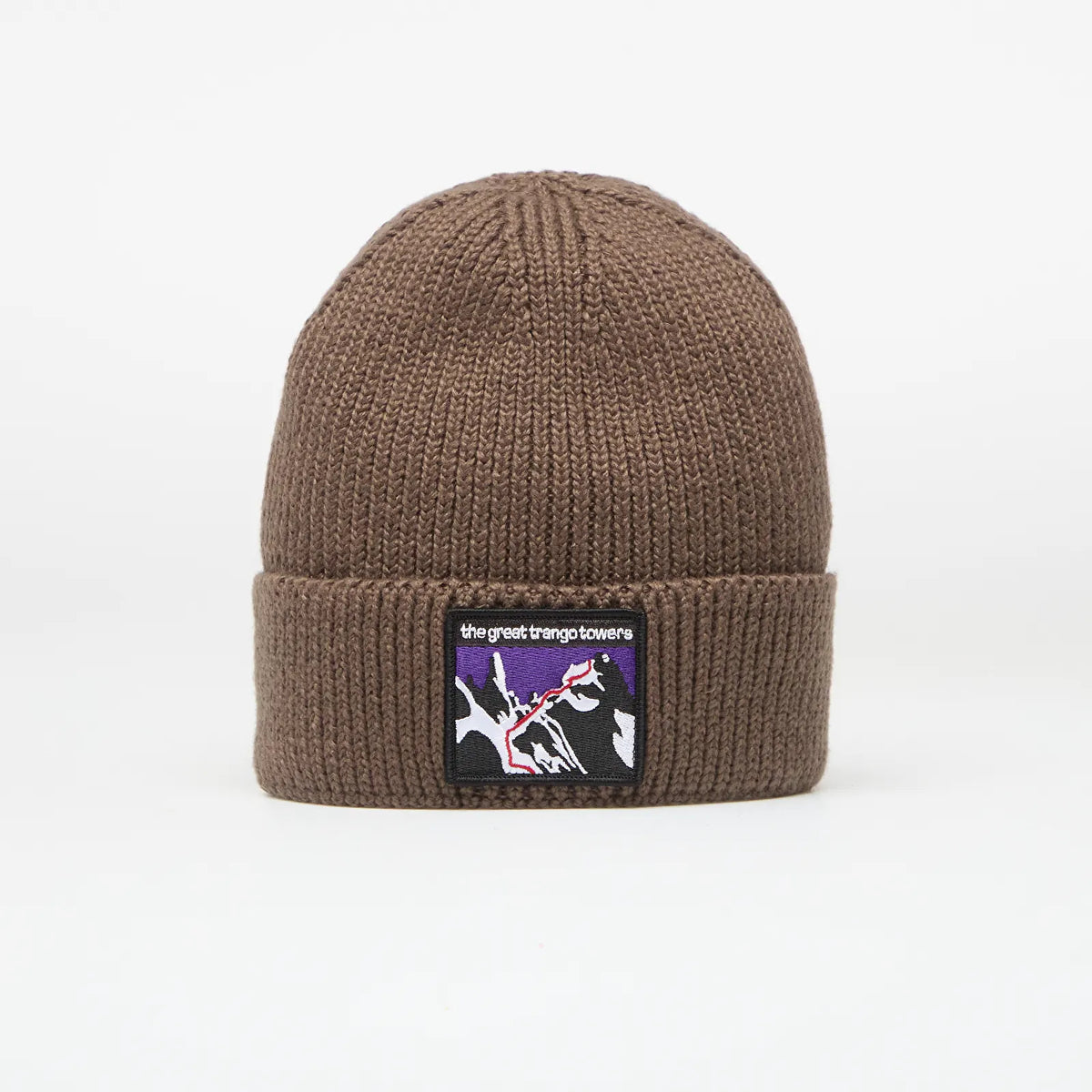 The North Face Logo Box Cuffed Unisex Bere - Kahve