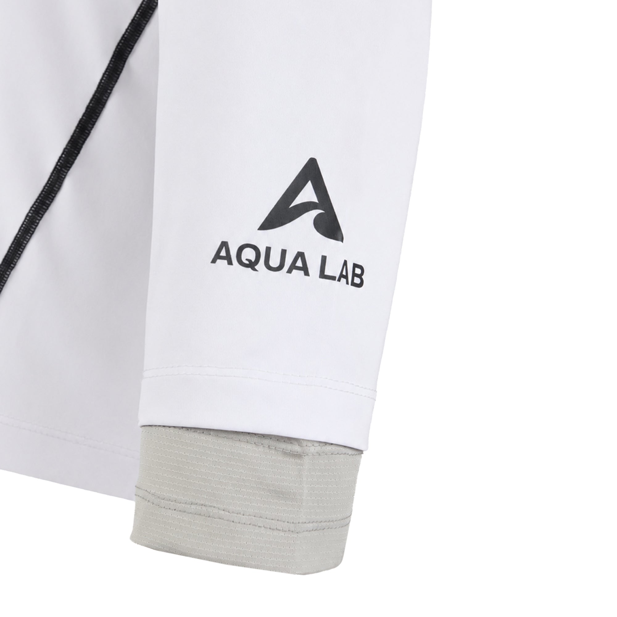 Aqualab Aqua Pro Rashguard Hooded Erkek Rashguard - Beyaz-Gri
