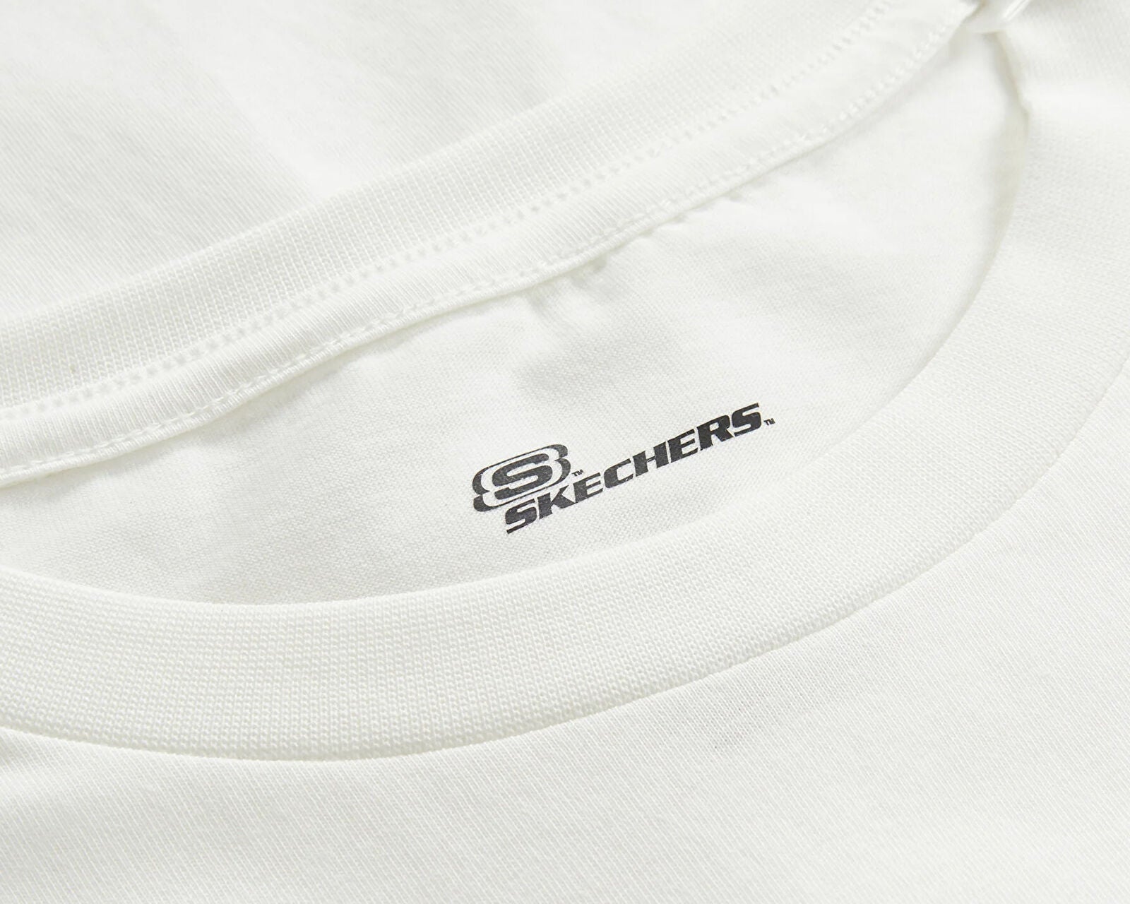 Skechers Graphic Short Sleeve Erkek Tişört - Kırık Beyaz