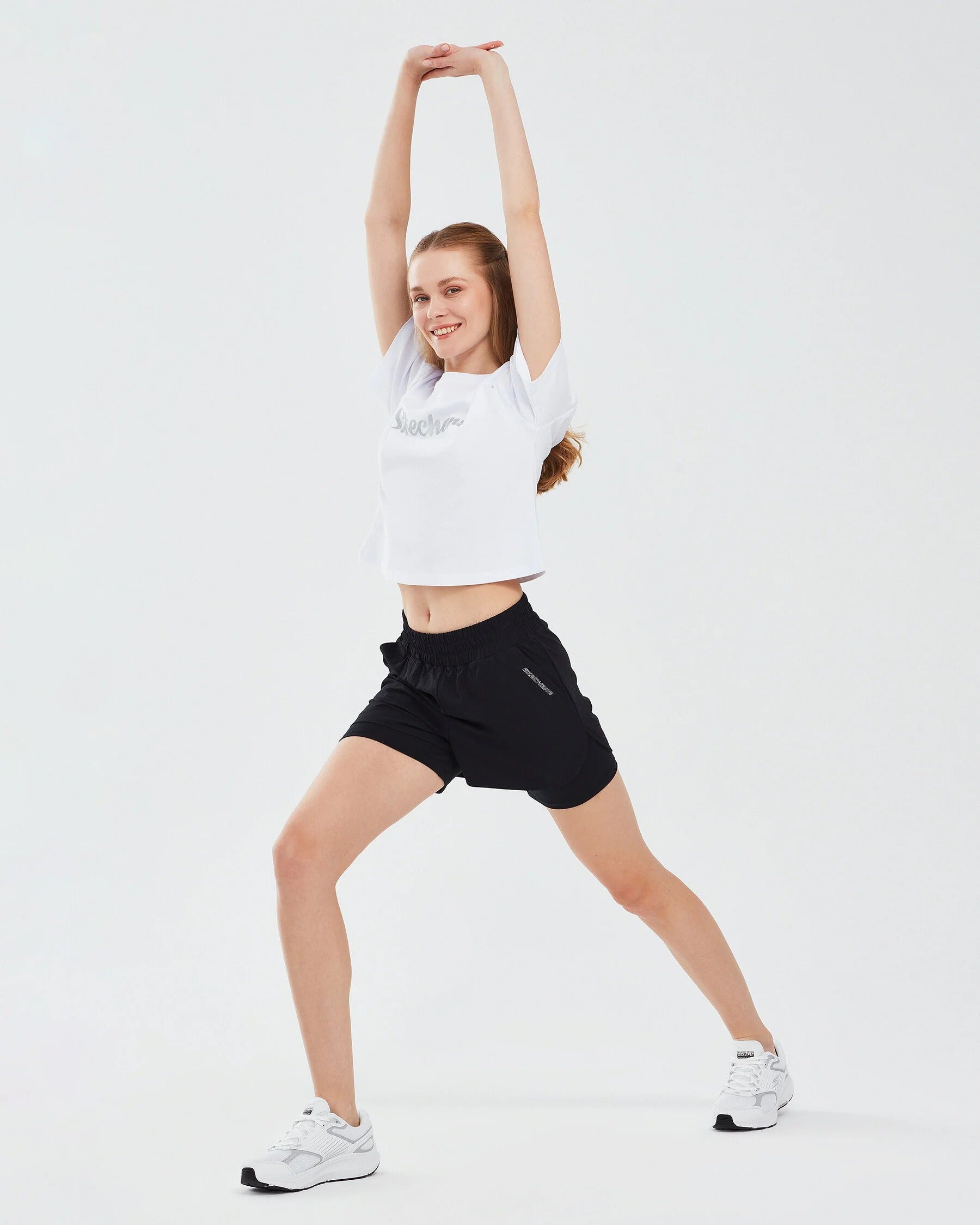 Skechers Performance Collection 4 Inch 2in1 Kadın Şort - Siyah