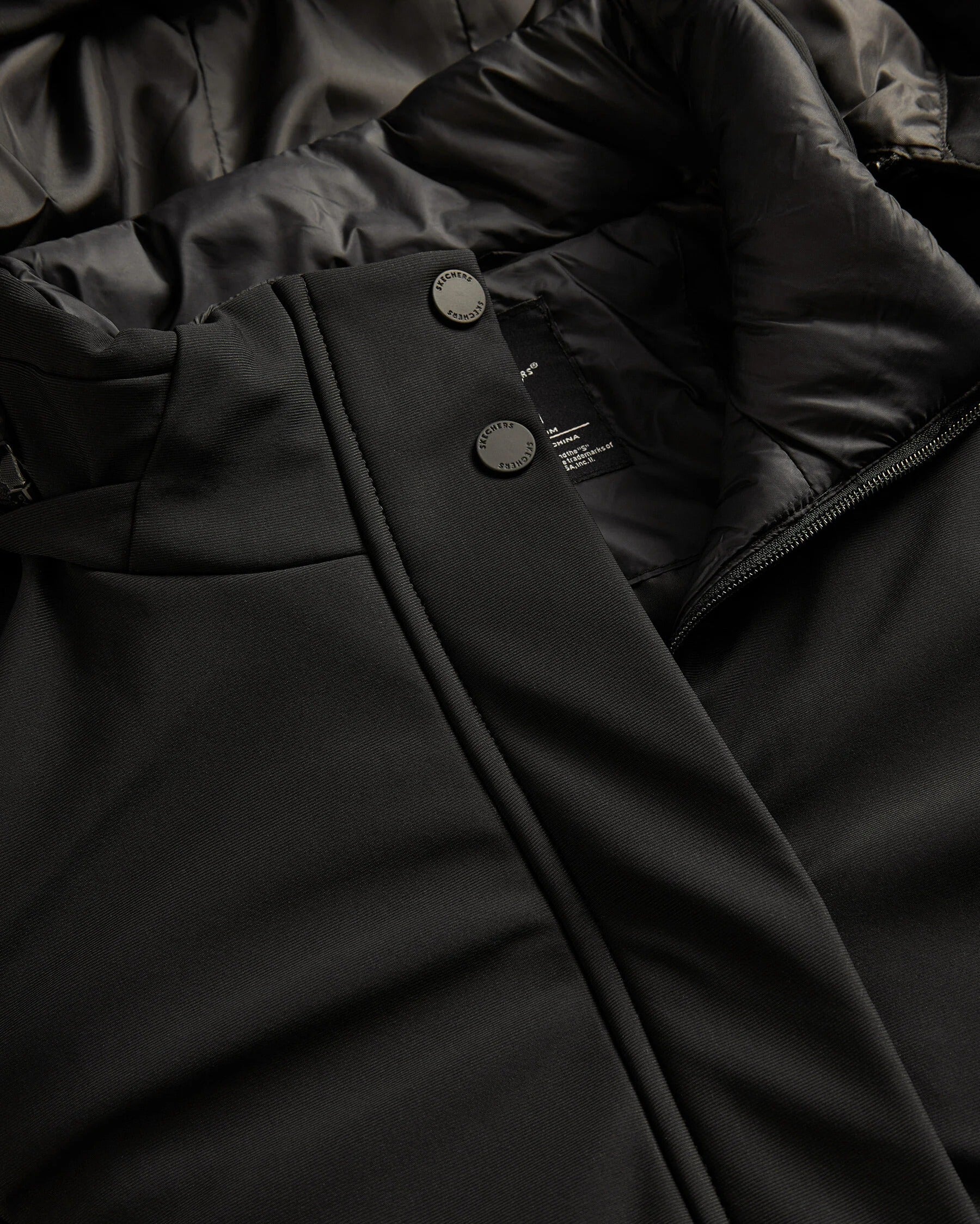 Skechers Outerwear Padded Kadın Mont - Siyah