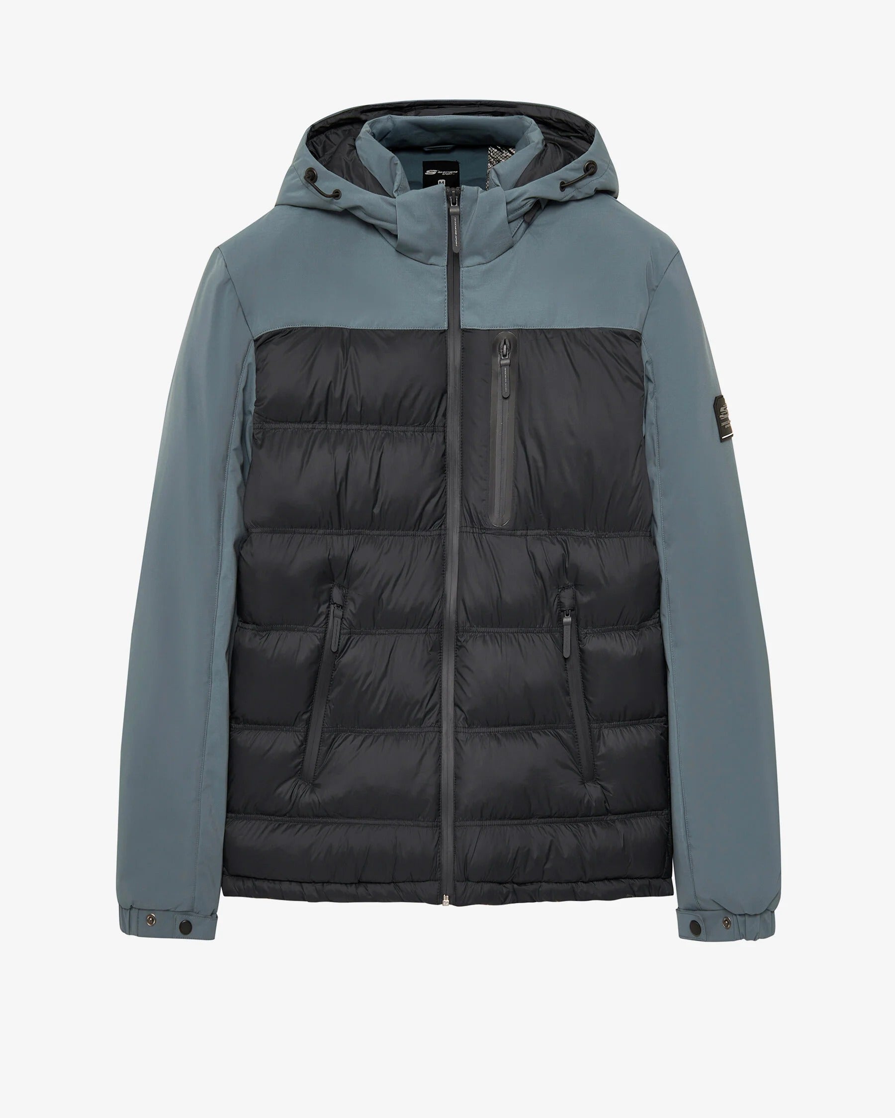 Skechers Outerwear Padded Erkek Mont - Siyah