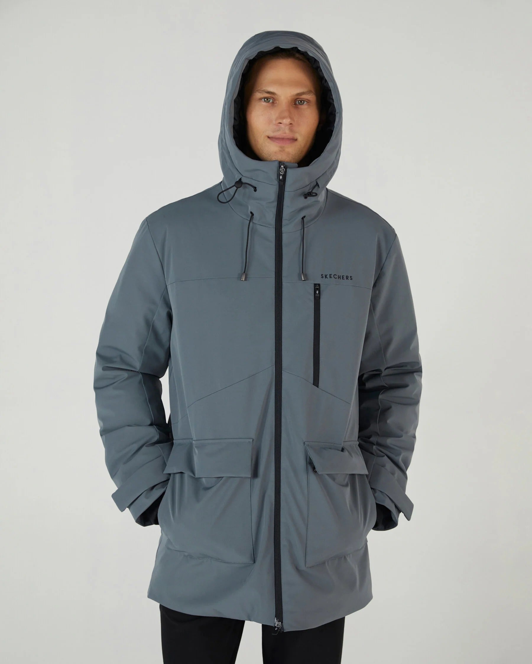 Skechers Outerwear Erkek Mont - Antrasit