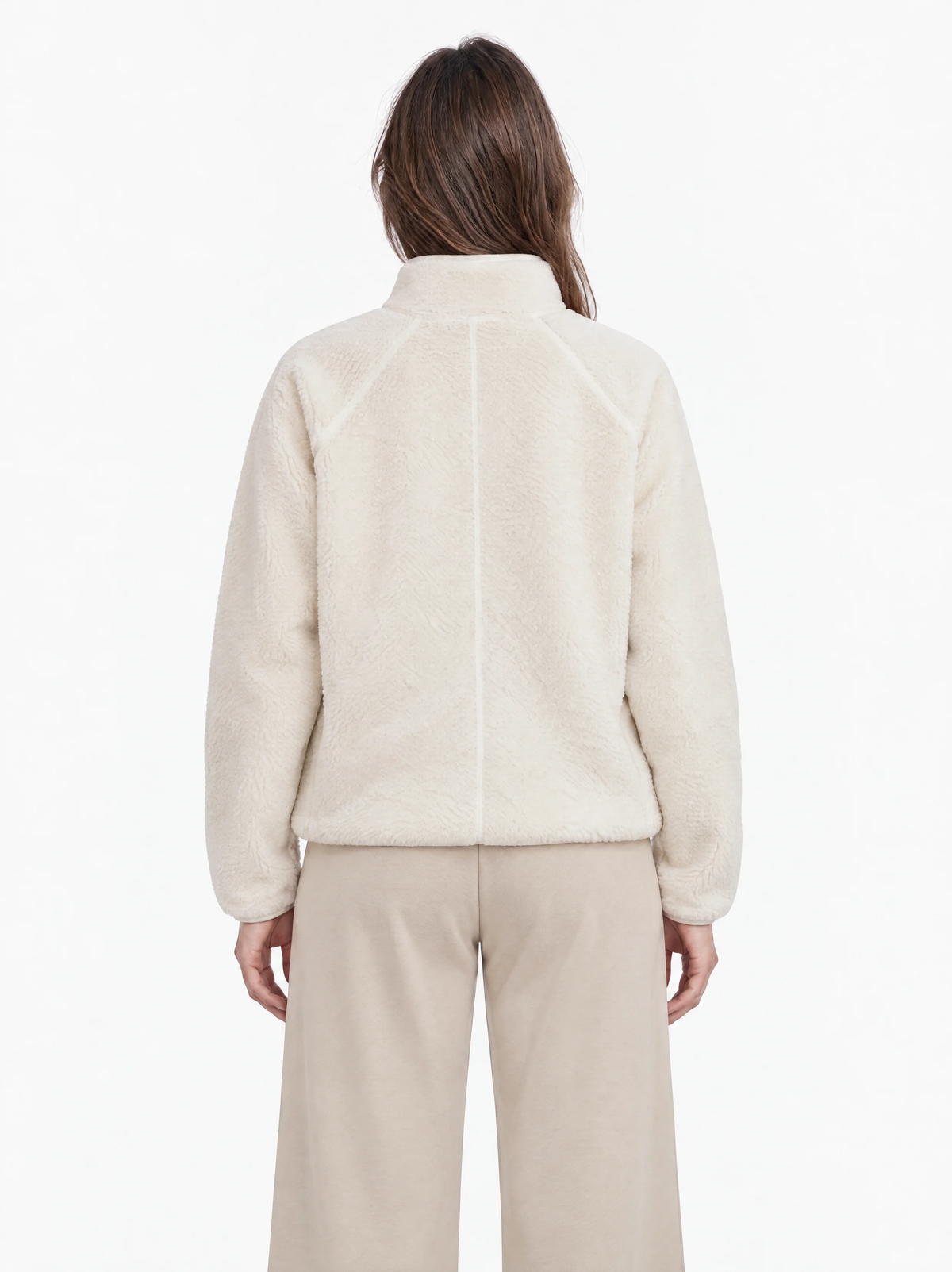 Skechers Sherpa Fusion Pull Over Kadın Ceket - Krem