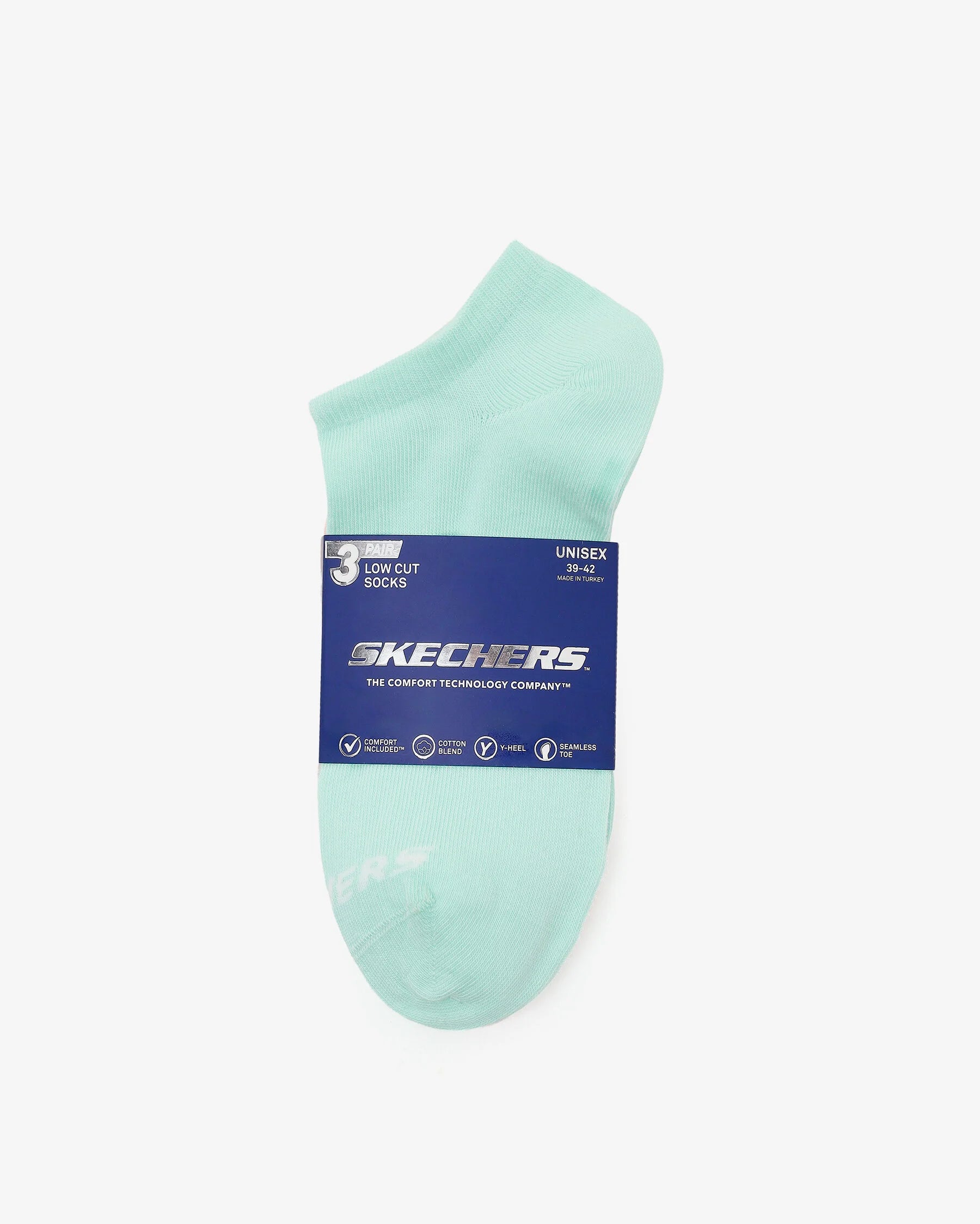 Skechers Essential 3 Pack Unisex Yarım Bilek Çorap - Çok Renkli