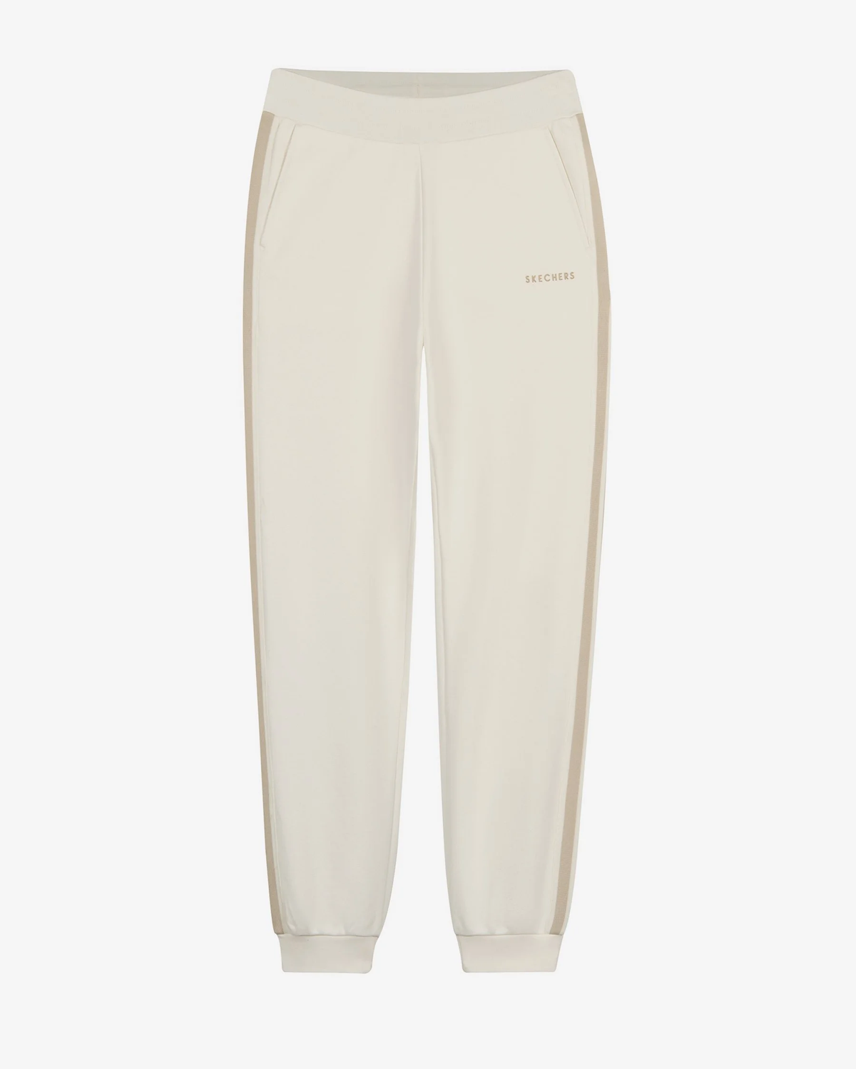Skechers LW Fleece Jogger Kadın Eşofman Alt - Beyaz
