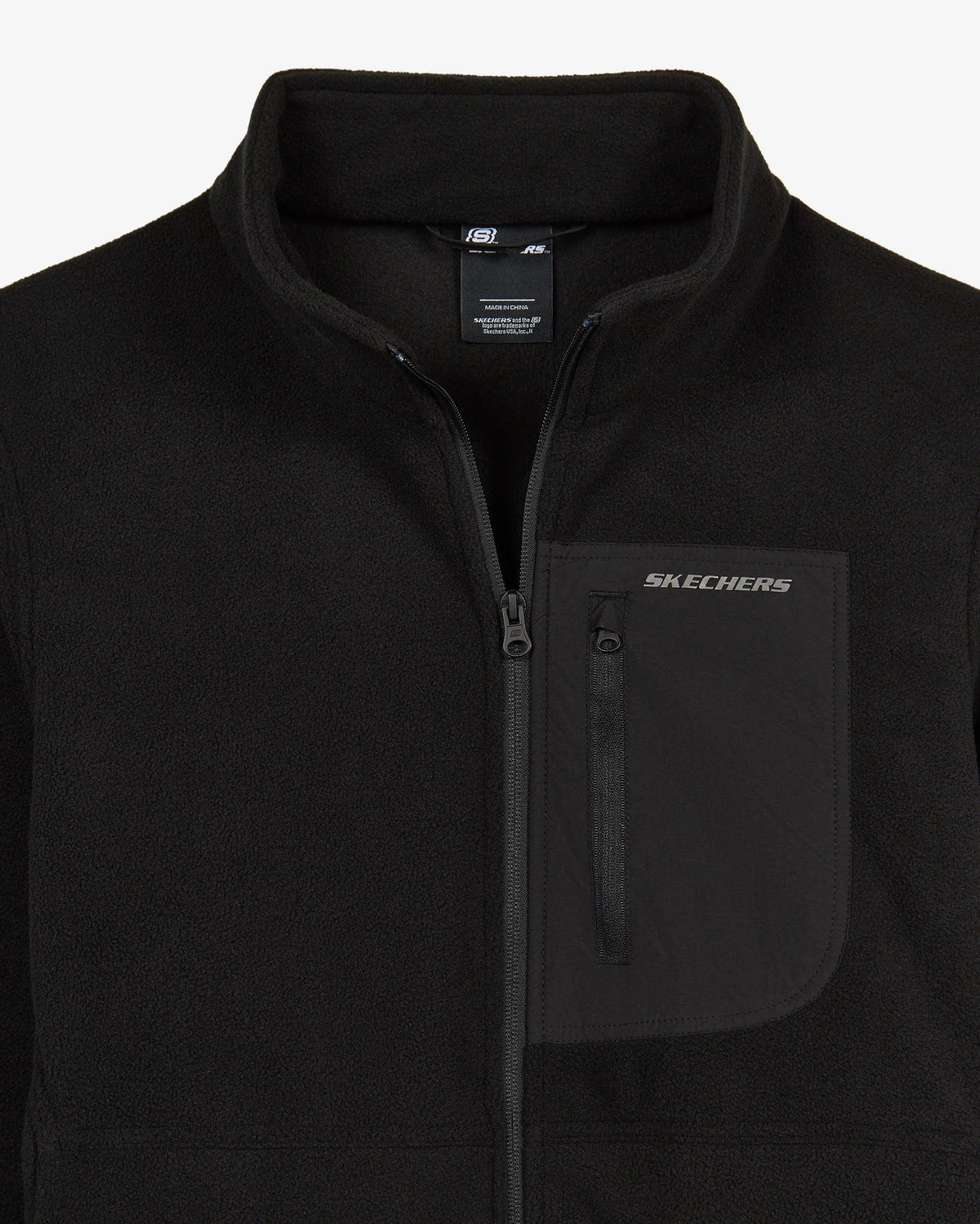 Skechers Outdoor Fleece Core Light Full Zip Erkek Polar - Siyah