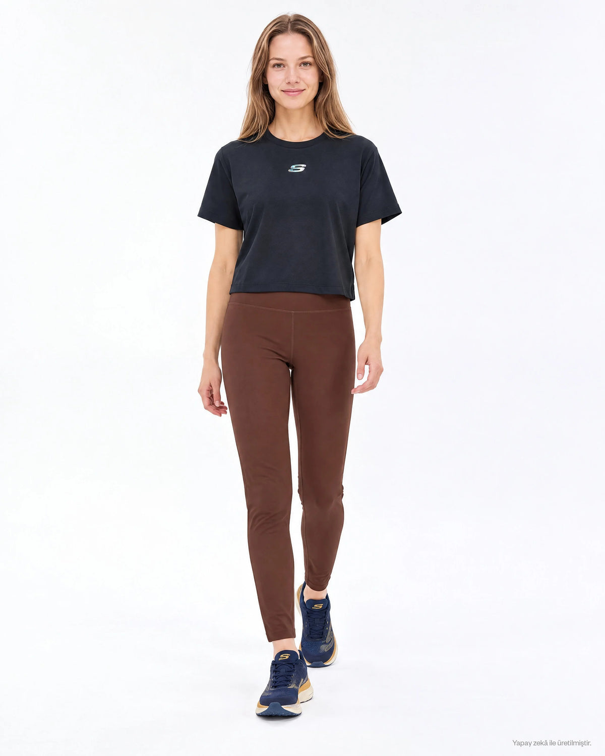 Skechers Short Sleeve Graphic Kadın Tişört - Siyah