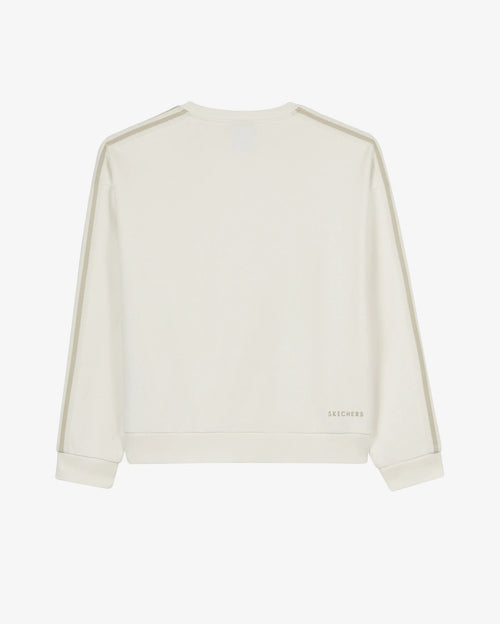 Skechers Elevate Crewneck Kadın Sweatshirt - Beyaz