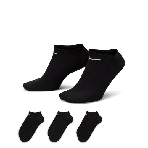Nike Lightweight Training No-Show 3 Pack Unisex Bileksiz Çorap - Siyah