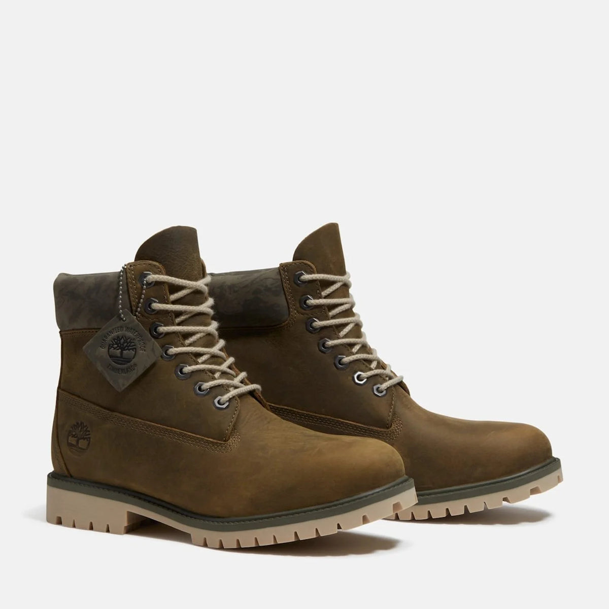 Timberland 6 Inch Lace Up Waterproof Erkek Bot - Haki