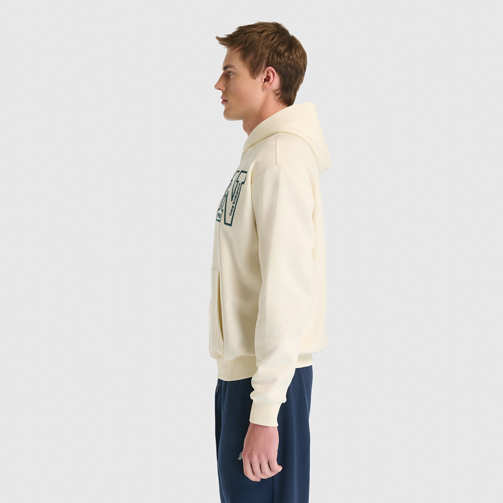 New Balance Lifestyle Erkek Sweat - Bej