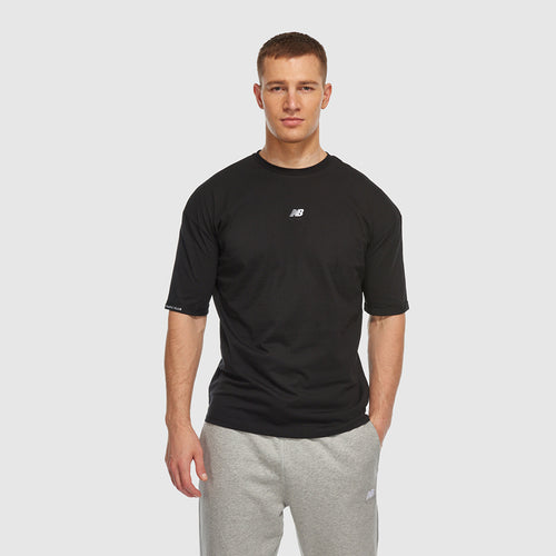 New Balance Lifestyle Unisex Tişört - Siyah