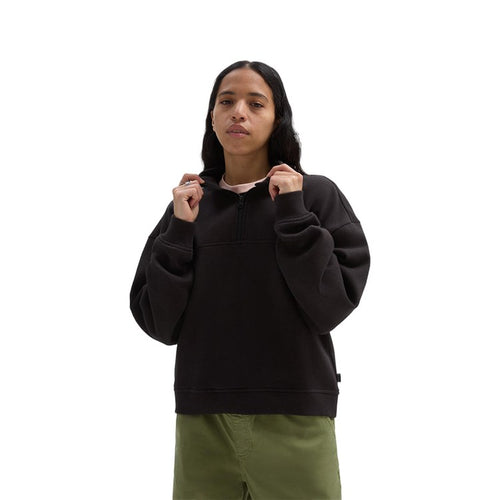 Vans Leighton Mock Neck Fleece Kadın Sweat - Siyah