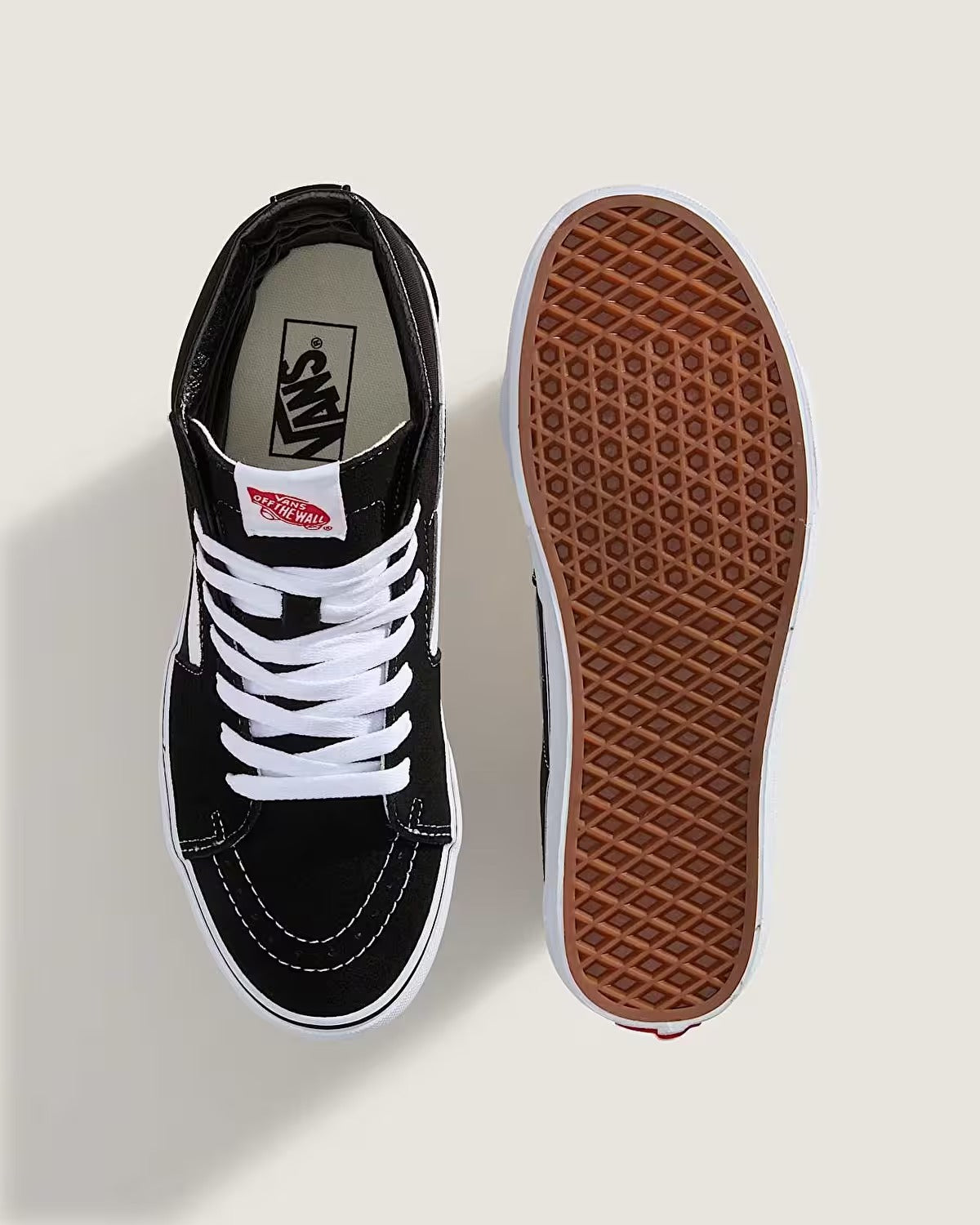 Vans Sk8-Hi Erkek Sneaker - Siyah-Beyaz