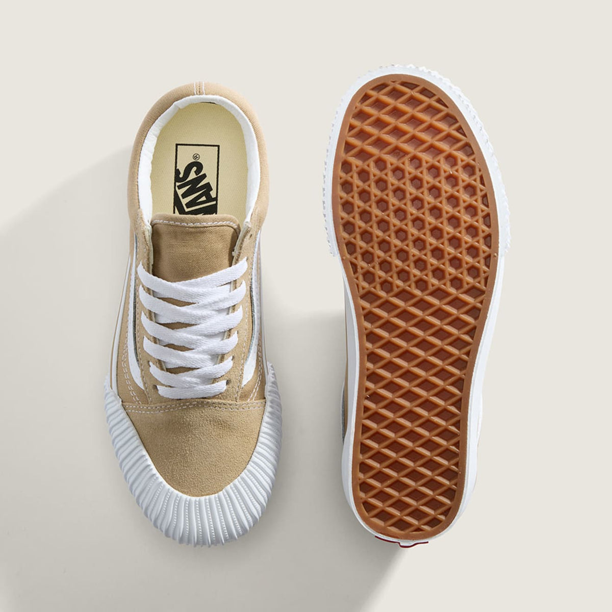 Vans Old Skool Kadın Sneaker - Bej
