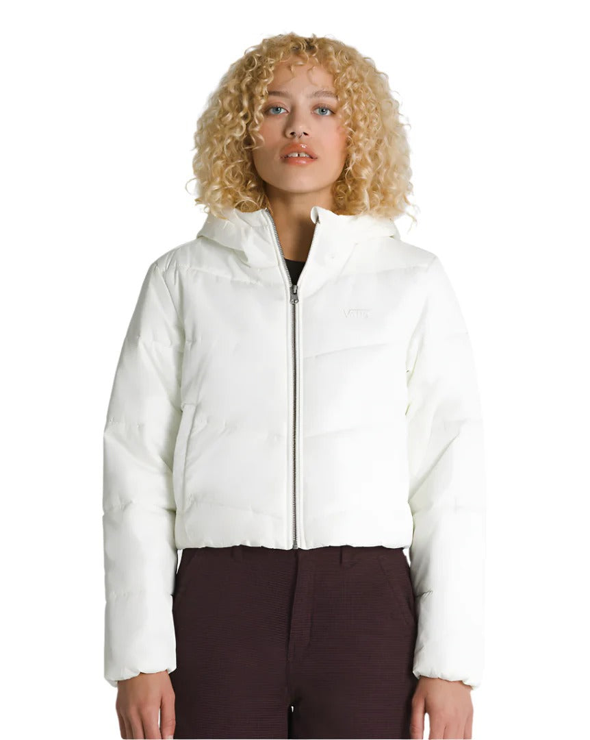 Vans MTE Foundry Crop Puff Hood Kadın Mont - Beyaz
