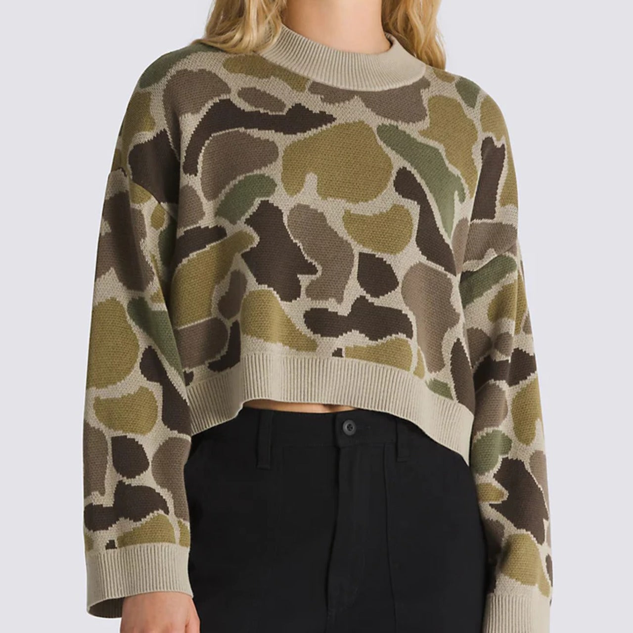 Vans Cammile Camo Kadın Sweat - Kahve-Çok Renkli