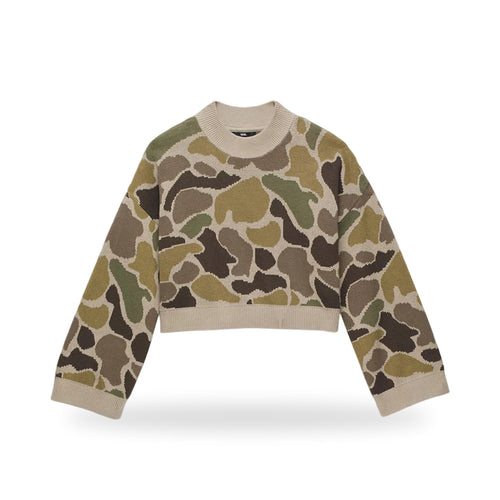 Vans Cammile Camo Kadın Sweat - Kahve-Çok Renkli