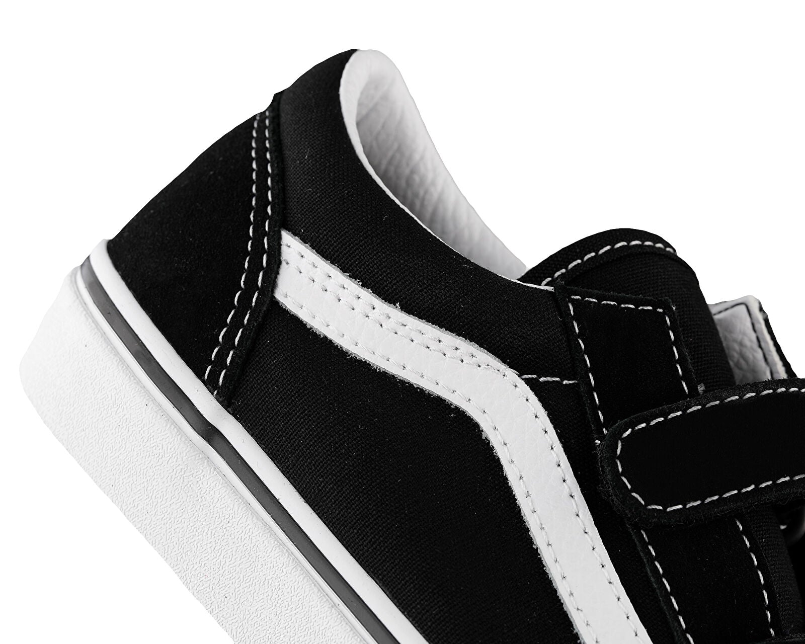 Vans Old Skool V Çocuk Sneaker - Siyah-Beyaz