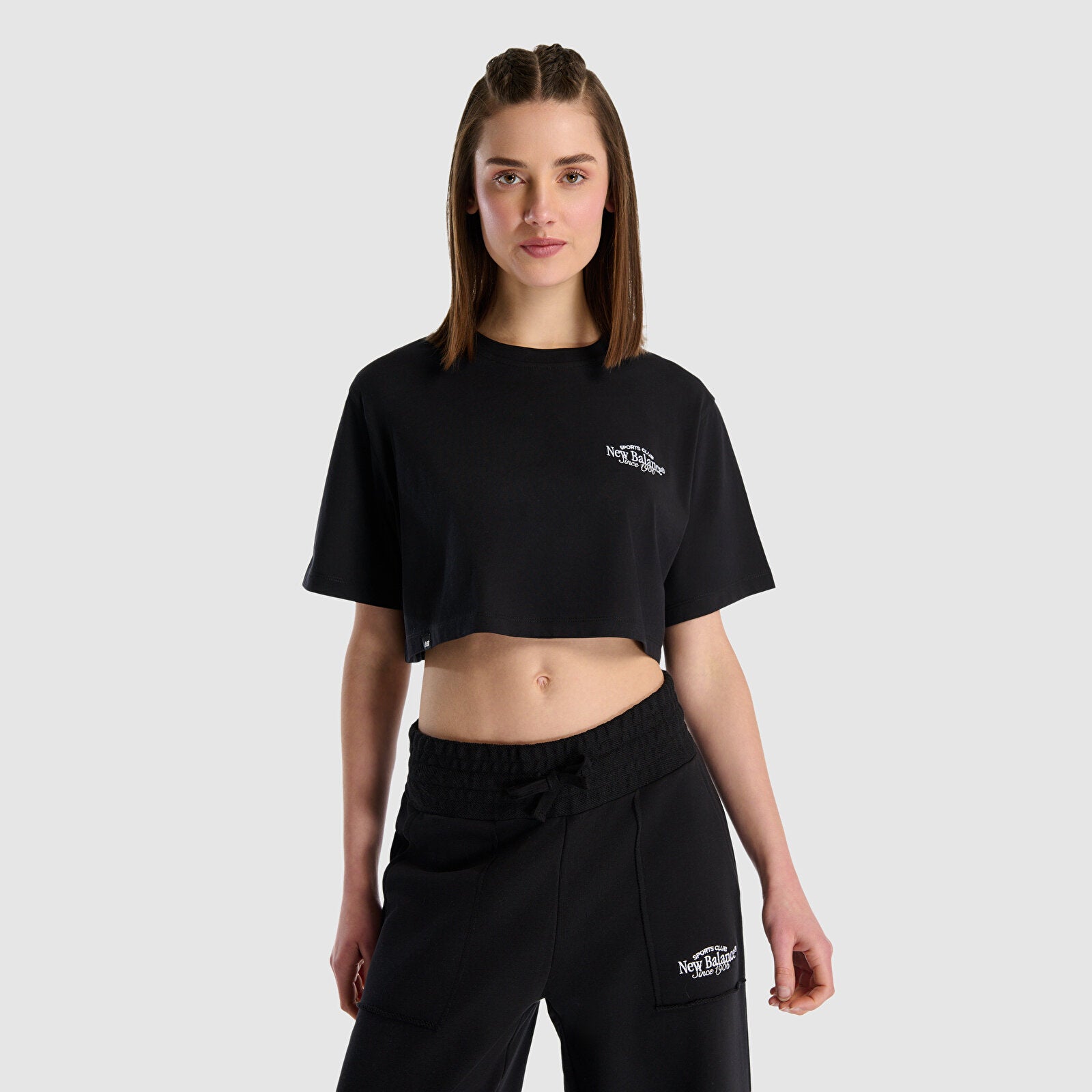 New Balance Lifestyle Kadın Tişört - Siyah