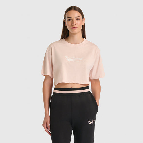 New Balance Lifestyle Kadın Tişört - Pudra