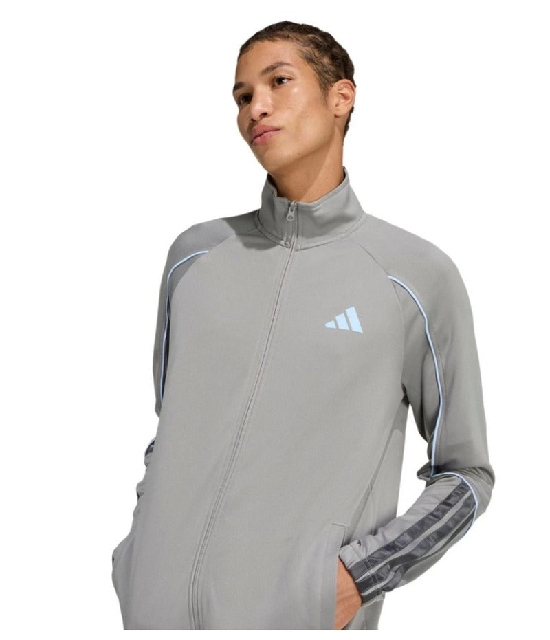 adidas 3-Stripes Stadium Erkek Eşofman Takım - Füme
