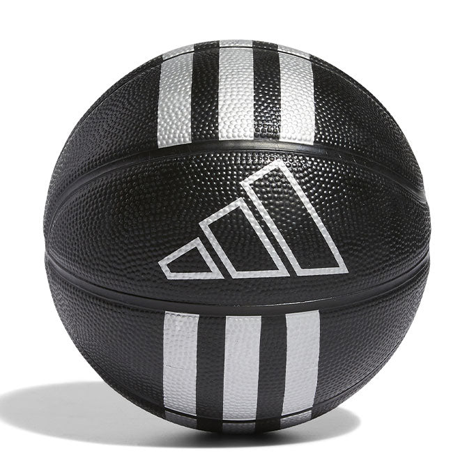 adidas 3 Stripes Rubber Mini Unisex Basketbol Topu - Siyah