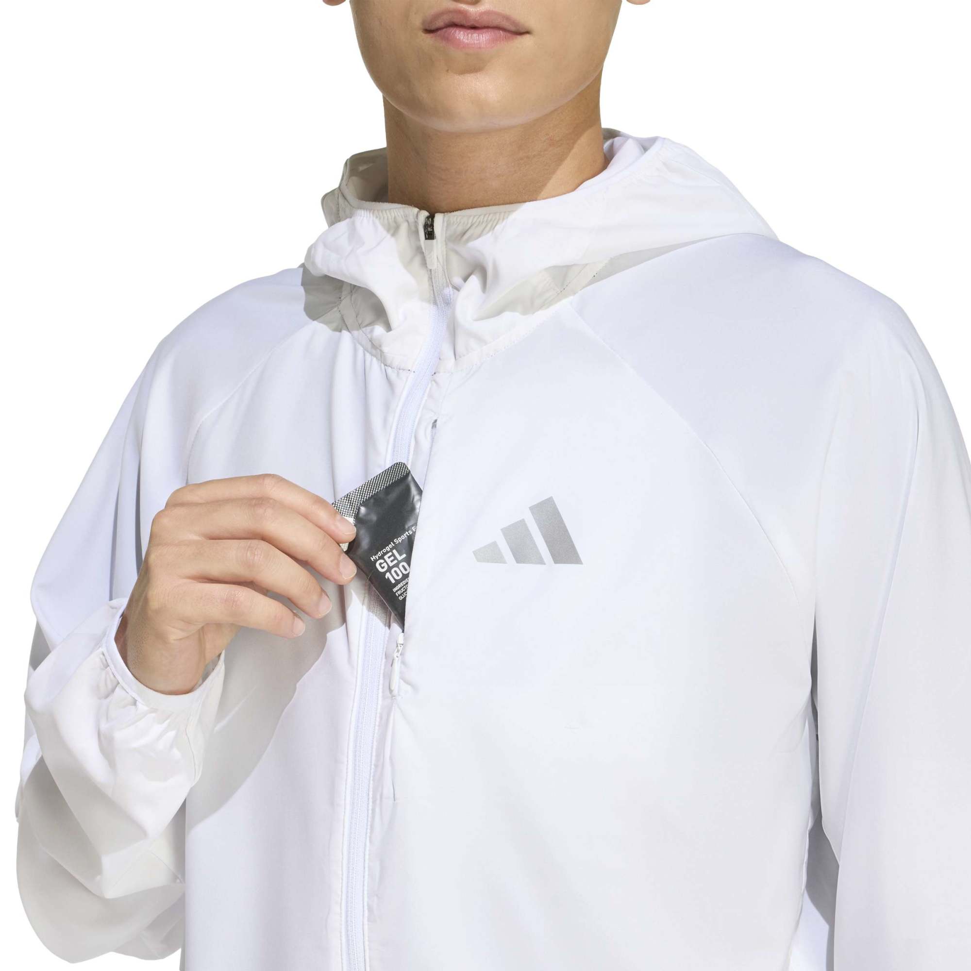 adidas adi365 Running Essentials Erkek Ceket - Beyaz