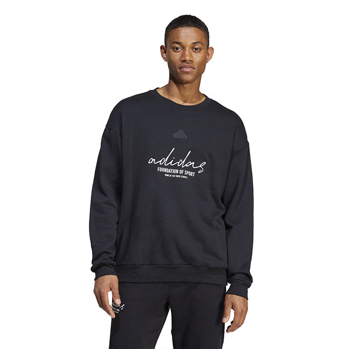adidas Bl Ft Crw Q3 Erkek Black Sweatshirt