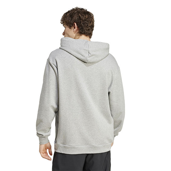 adidas Bl Ft Hd Q3 Erkek Medium Grey Heather Sweatshirt