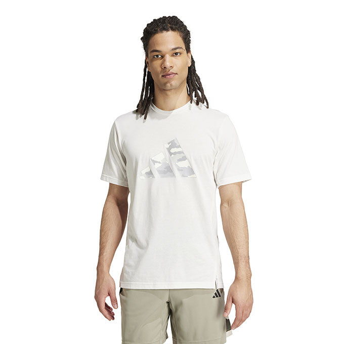 adidas Camo Bıg Logo Erkek Chalk White T-Shirt