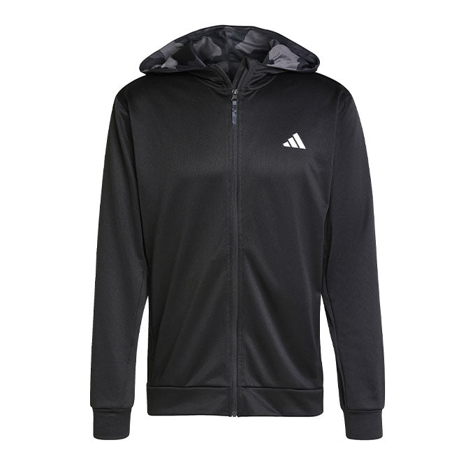 adidas Camo Fz Hd Erkek Black Sweatshirt