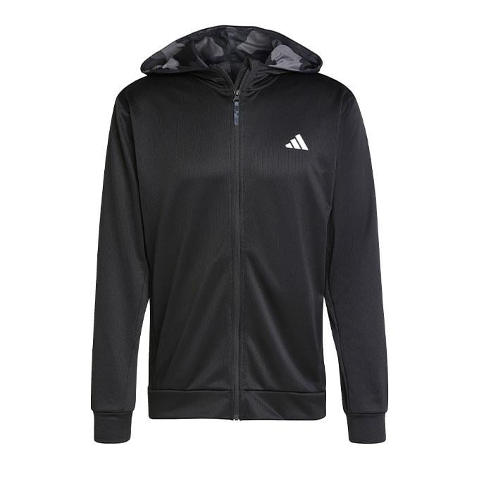 adidas Camo Fz Hd Erkek Black Sweatshirt