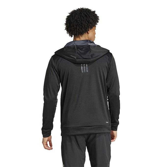 adidas Camo Fz Hd Erkek Black Sweatshirt