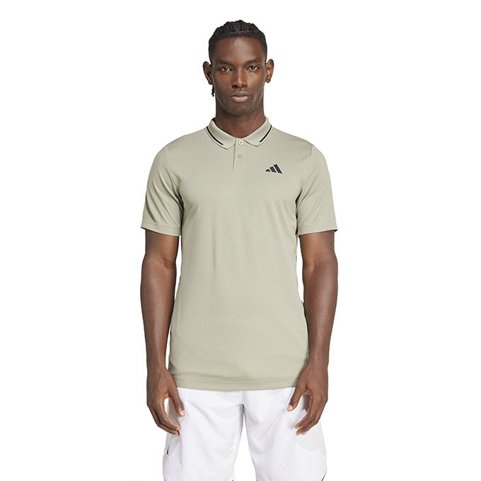 adidas Club Pıque Polo Erkek Silver Pebble T-Shirt