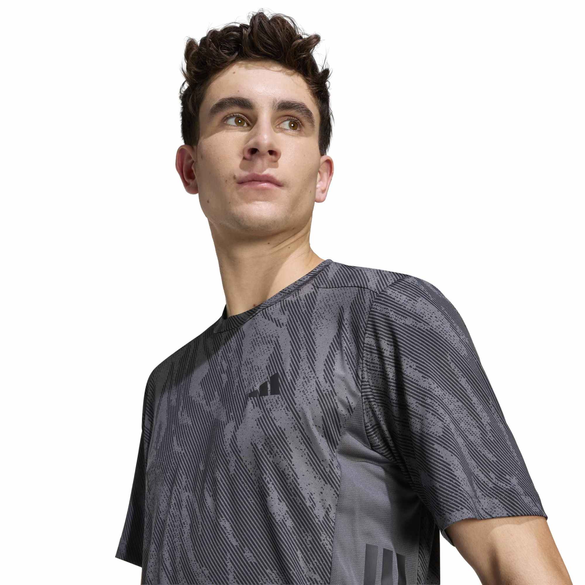 adidas Cool Intensity Workout Climacool Erkek T-Shirt - Füme