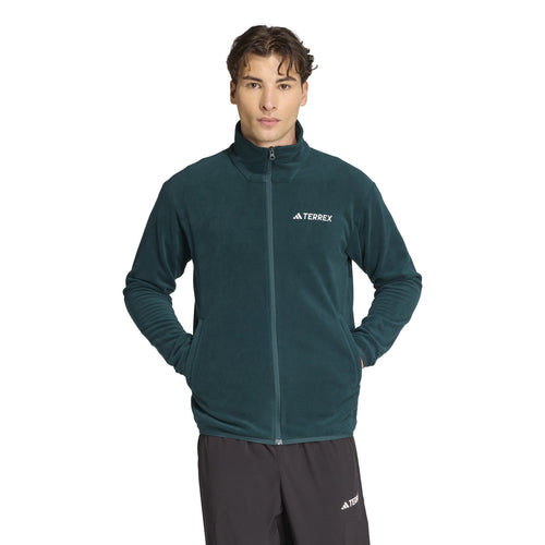 adidas Multi Essentials Full Zip Erkek Mont - Yeşil