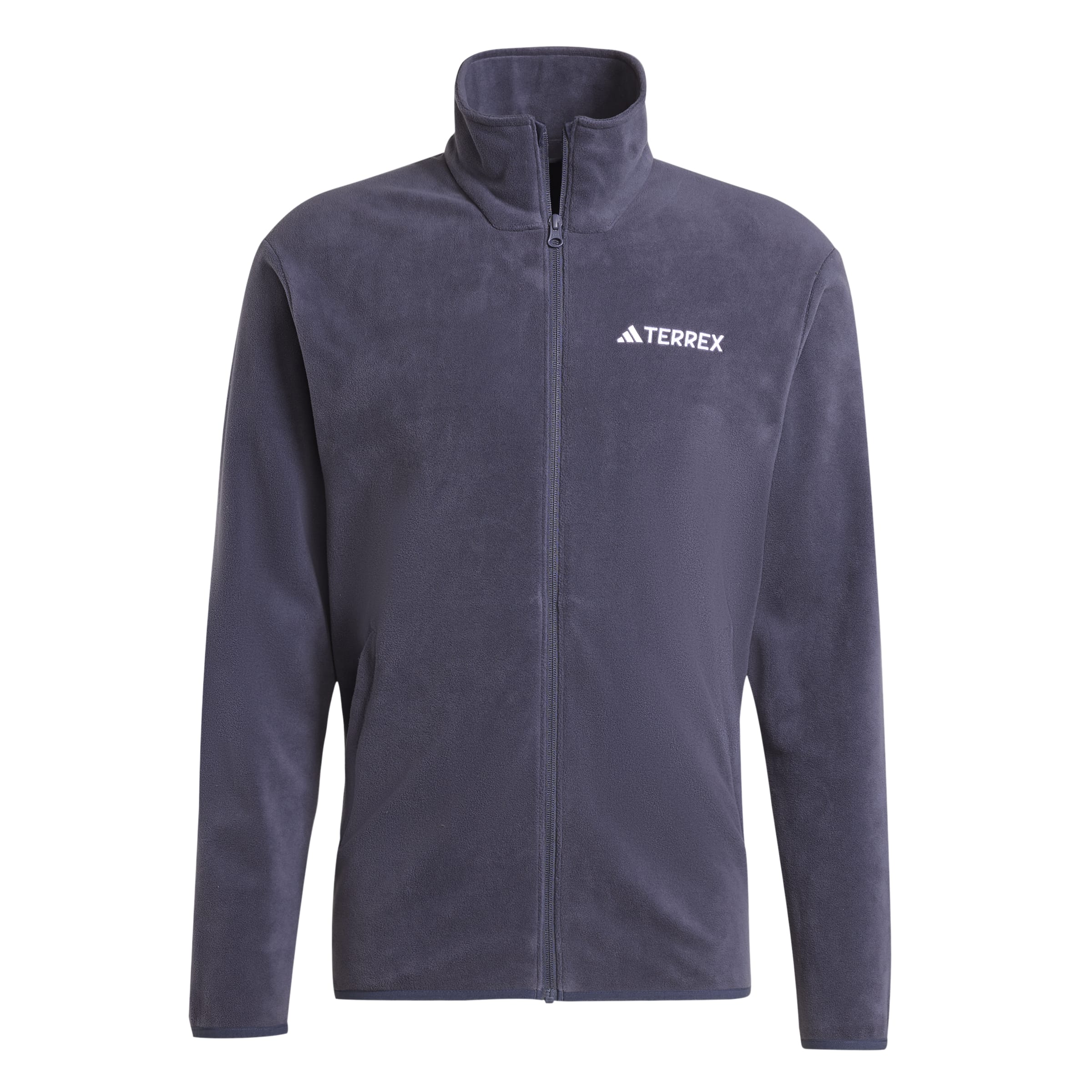adidas Multi Essentials Full Zip Fleece Erkek Sweatshirt - Füme