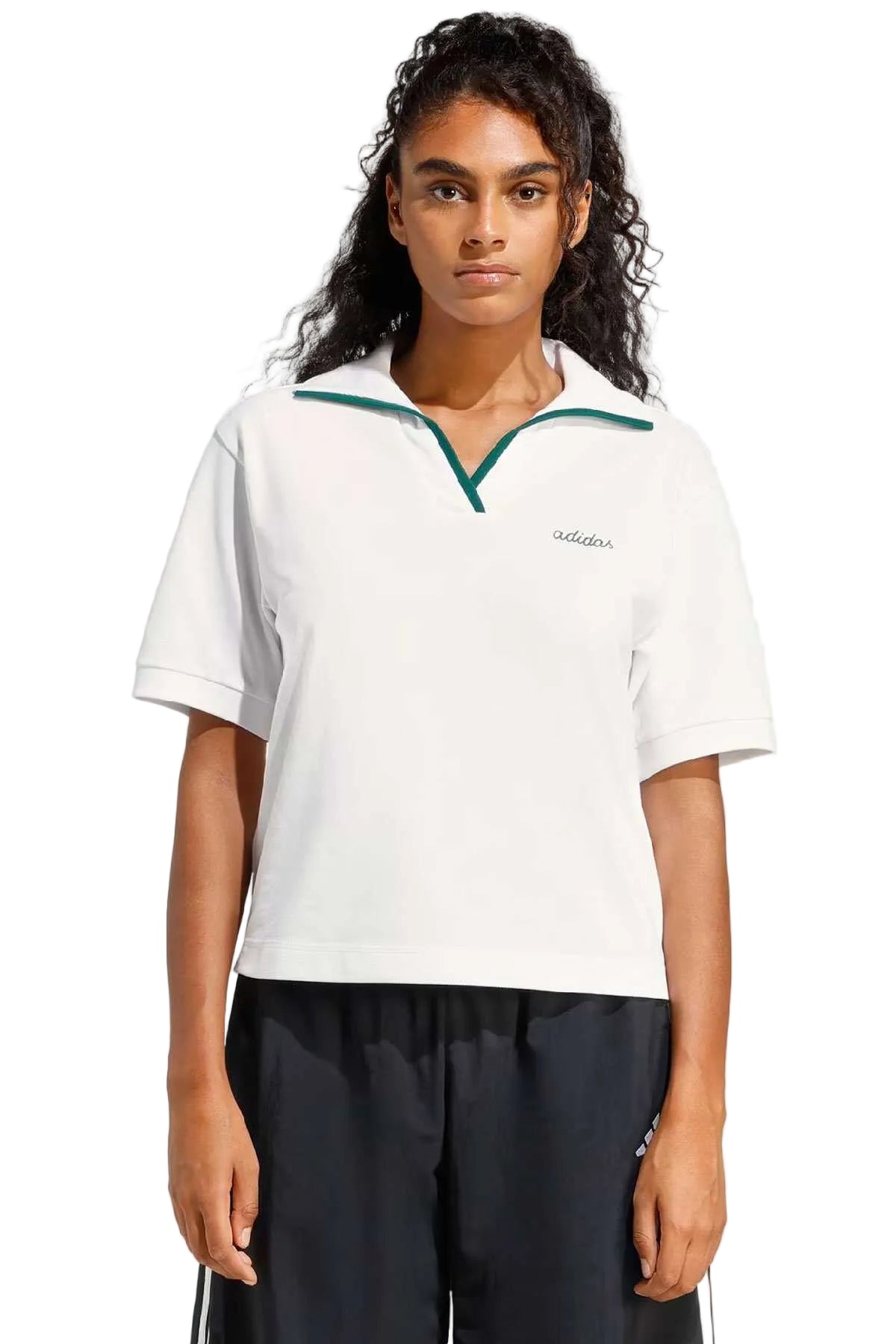 adidas Essentials Colorpop  Kadın Polo T-Shirt - Beyaz