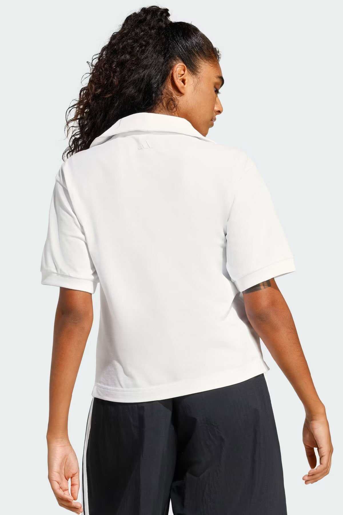 adidas Essentials Colorpop  Kadın Polo T-Shirt - Beyaz