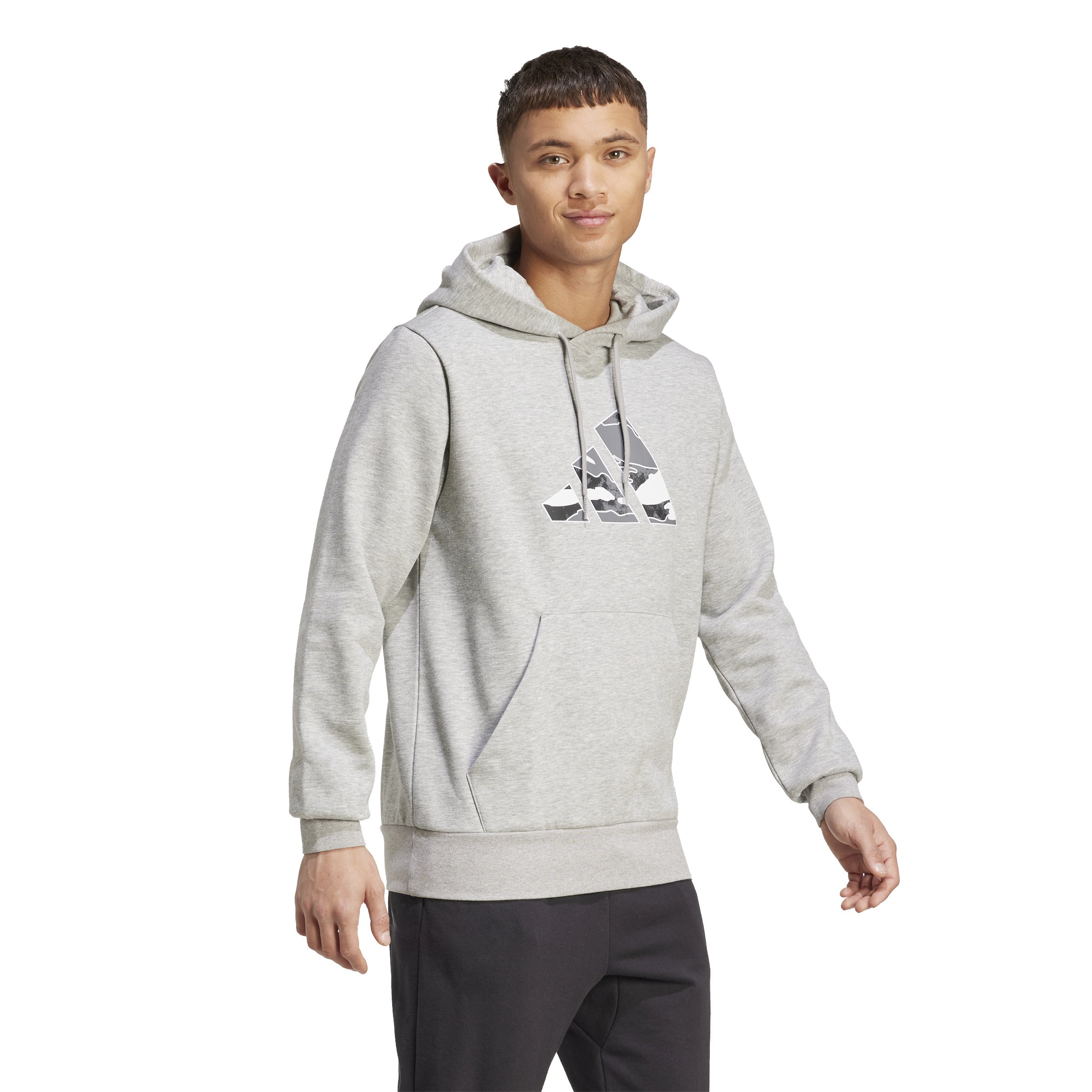 adidas Camo Graphic Erkek Sweat - Gri - görsel 3