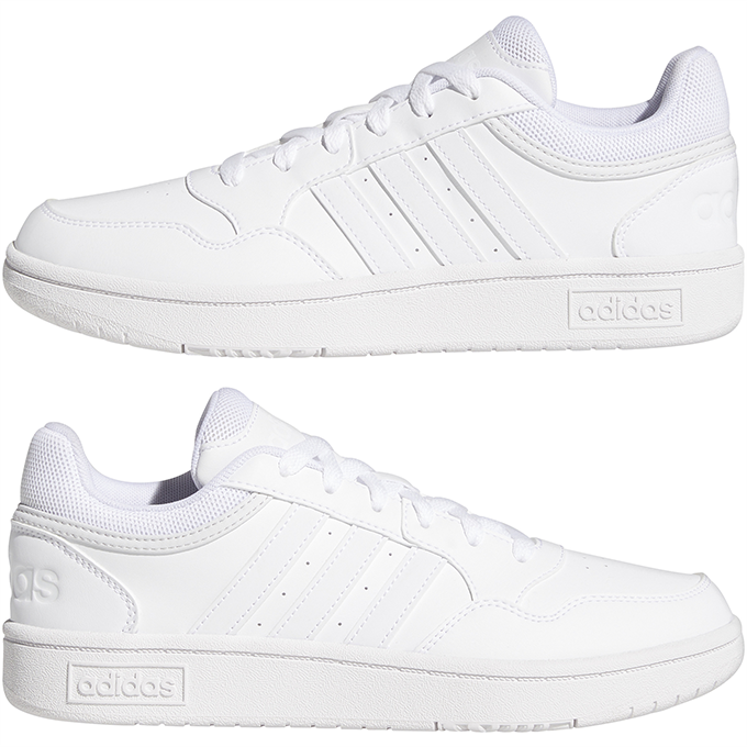 adidas Hoops 3.0 Mid Lifestyle Basketball Low Unisex Ftwr White Sneaker