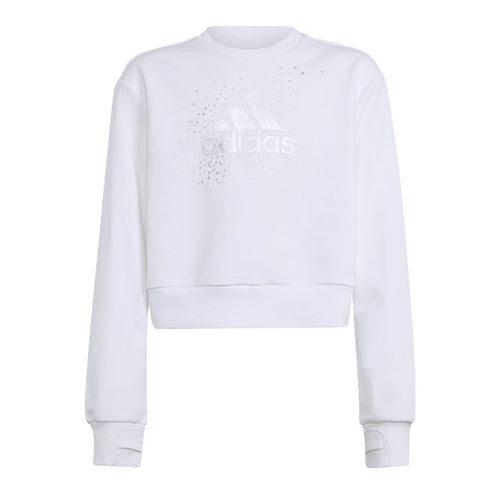 adidas Glam Crew Kız Çocuk Sweatshirt - Beyaz