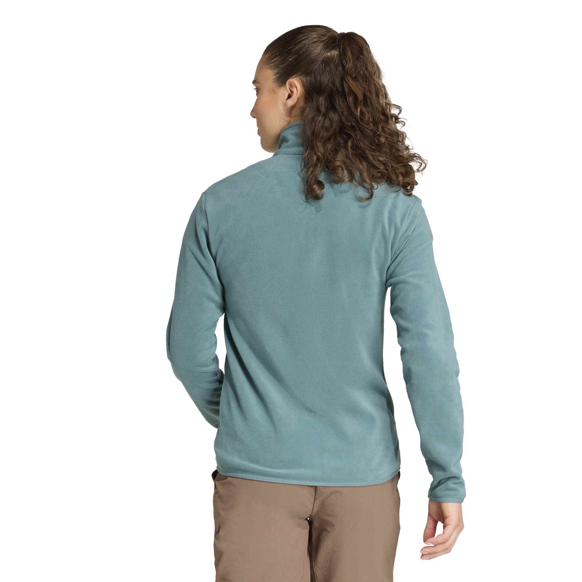 adidas Multi Essentials Full Zip Fleece Kadın Polar - Yeşil