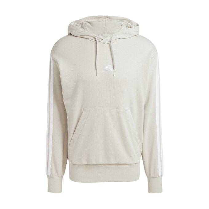 adidas 3 Stripes FT Hoodie Bej Erkek Sweatshirt