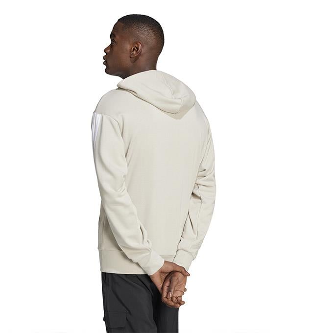 adidas 3 Stripes FT Hoodie Bej Erkek Sweatshirt