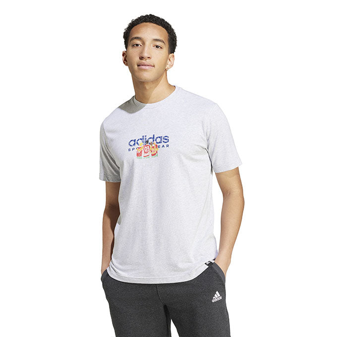 adidas Codes SPW Logo Gri Erkek T-Shirt